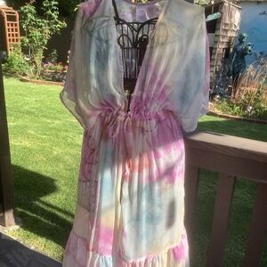 No Boundries beach coverup size2x-3X tye dye